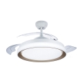 Philips-LED Stropné svietidlo s ventilátorom LED/35W/230V 5500/4000/2700K + diaľkové ovládanie zlatá
