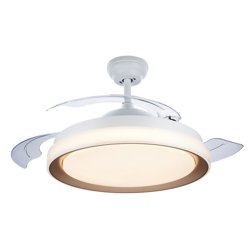 Philips-LED Stropné svietidlo s ventilátorom LED/35W/230V 5500/4000/2700K + diaľkové ovládanie zlatá