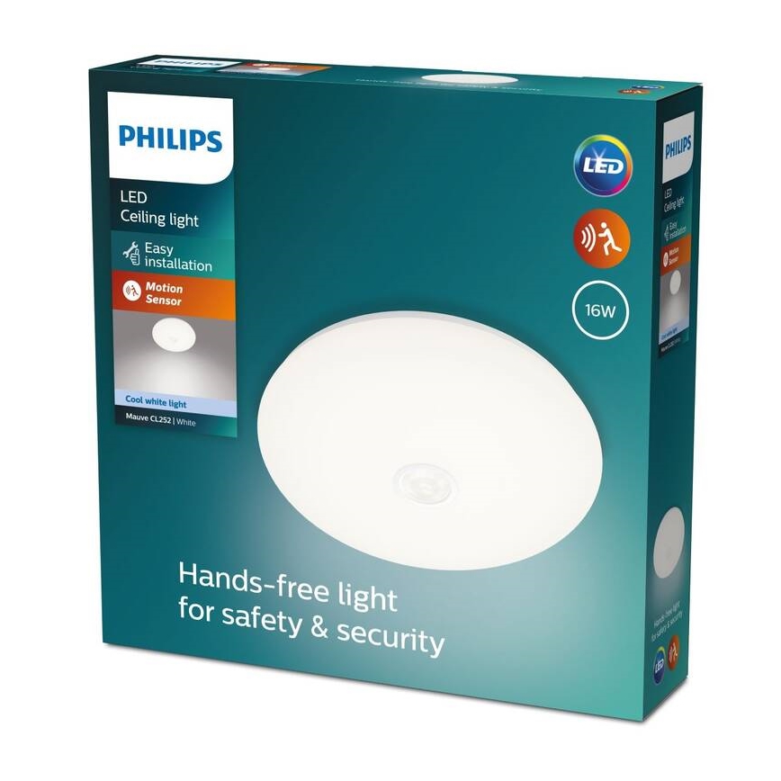 Philips - LED Stropné svietidlo so senzorom LED/16W/230V 4000K