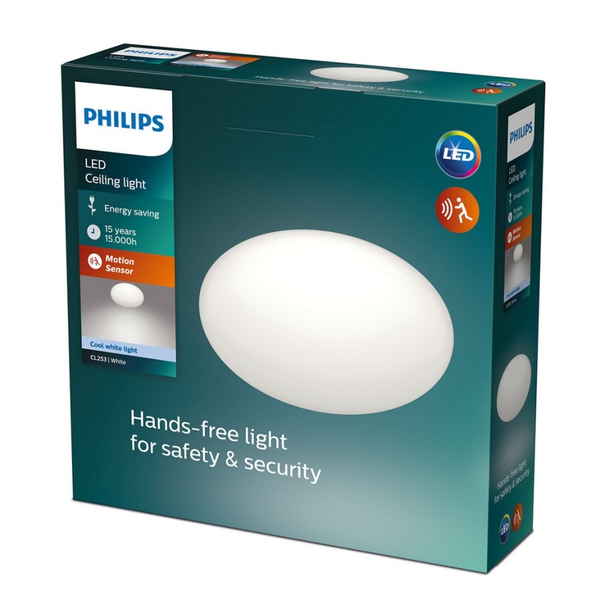 Philips - LED stropné svietidlo so snímačom LED/12W/230V 4000K