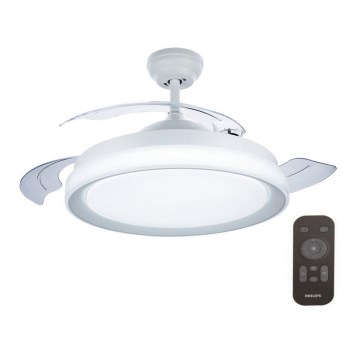 Philips - LED Stropný ventilátor LED/35W/230V 5500/4000/2700K biela + diaľkové ovládanie