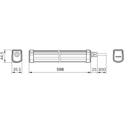 Philips - LED Technické svietidlo PROJECTLINE LED/17W/230V IP65