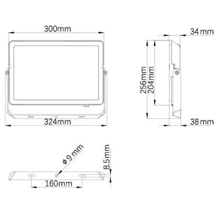 Philips - LED Vonkajší reflektor PROJECTLINE LED/100W/230V IP65 3000K