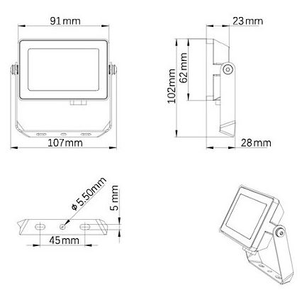 Philips - LED Vonkajší reflektor PROJECTLINE LED/10W/230V IP65 3000K