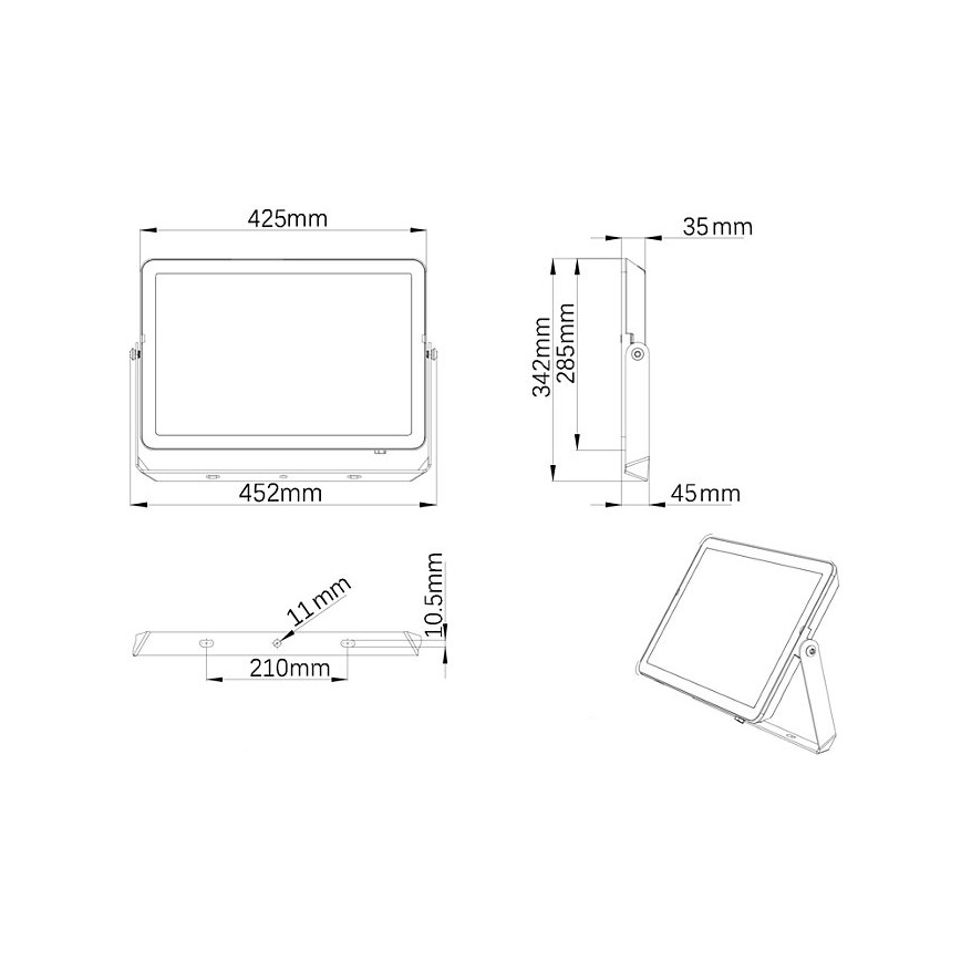 Philips - LED Vonkajší reflektor PROJECTLINE LED/200W/230V IP65 3000K