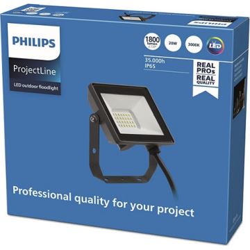 Philips - LED Vonkajší reflektor PROJECTLINE LED/20W/230V IP65 3000K