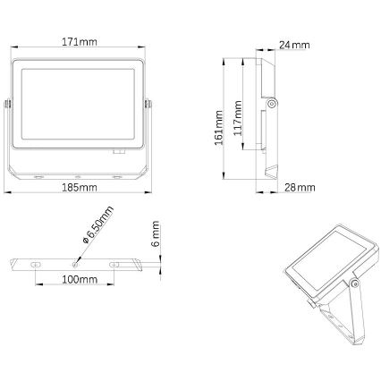 Philips - LED Vonkajší reflektor PROJECTLINE LED/30W/230V IP65 4000K