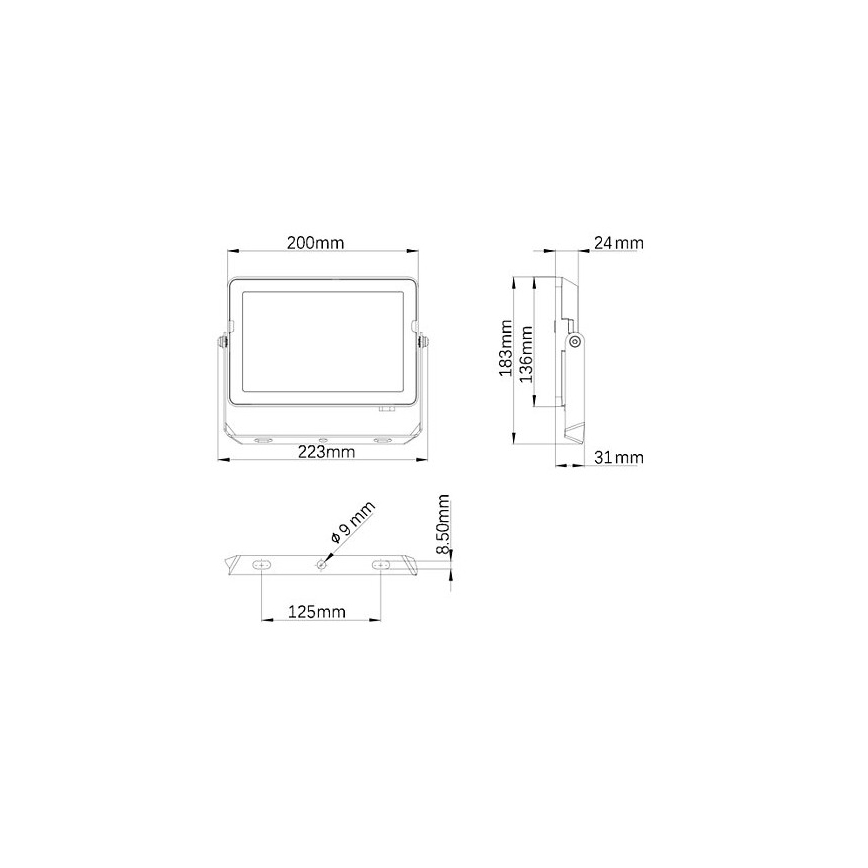 Philips - LED Vonkajší reflektor PROJECTLINE LED/50W/230V IP65 3000K