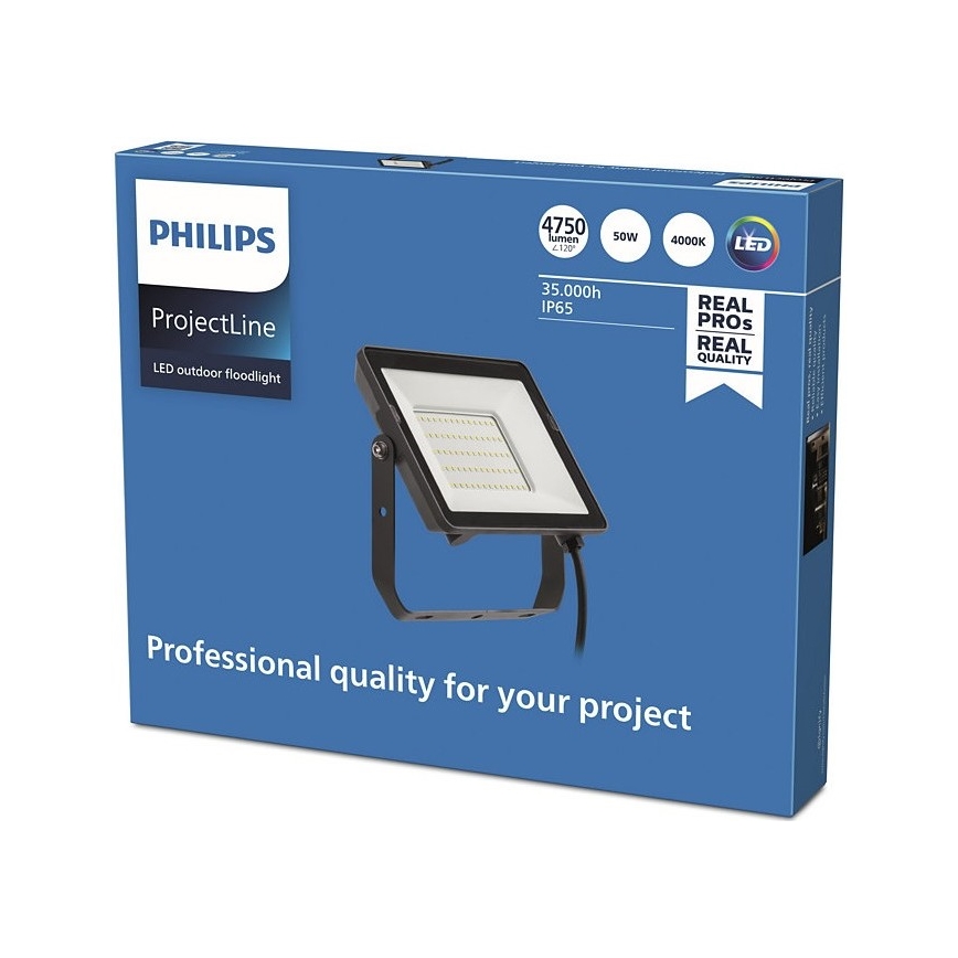 Philips - LED Vonkajší reflektor PROJECTLINE LED/50W/230V IP65 4000K