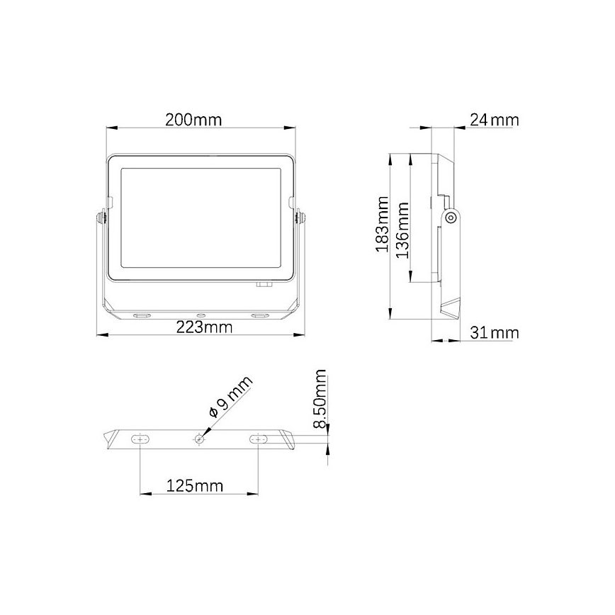Philips - LED Vonkajší reflektor PROJECTLINE LED/50W/230V IP65 4000K