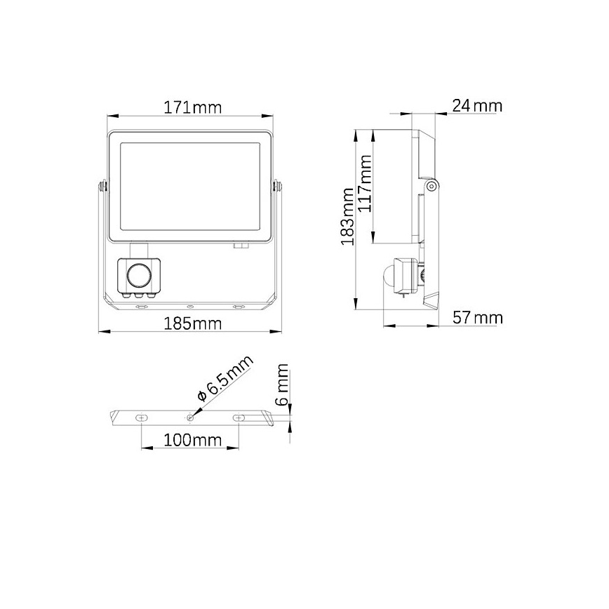 Philips - LED Vonkajší reflektor so senzorom PROJECTLINE LED/30W/230V IP65 3000K