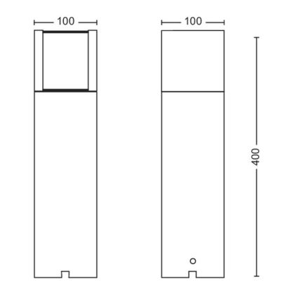 Philips - LED Vonkajšia lampa LED/6W/12V 4000K 2700K IP44