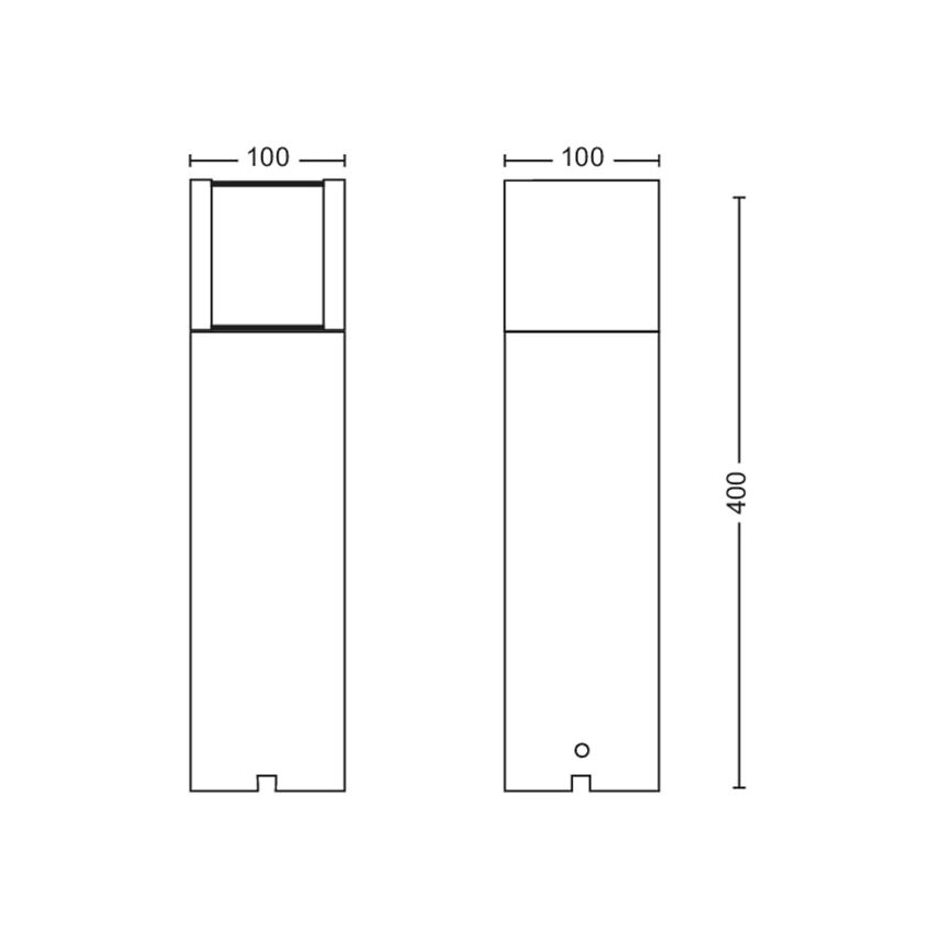 Philips - LED Vonkajšia lampa LED/6W/12V 4000K 2700K IP44