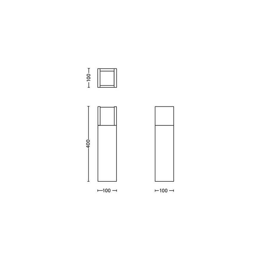 Philips - LED Vonkajšia lampa LED/3,8W/230V 40 cm 3000K IP44