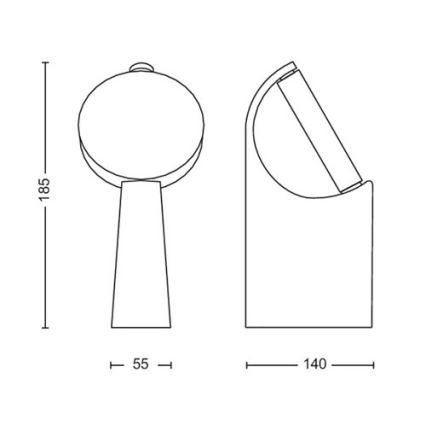 Philips - LED Vonkajšia lampa LED/7W/230V 2700K IP44