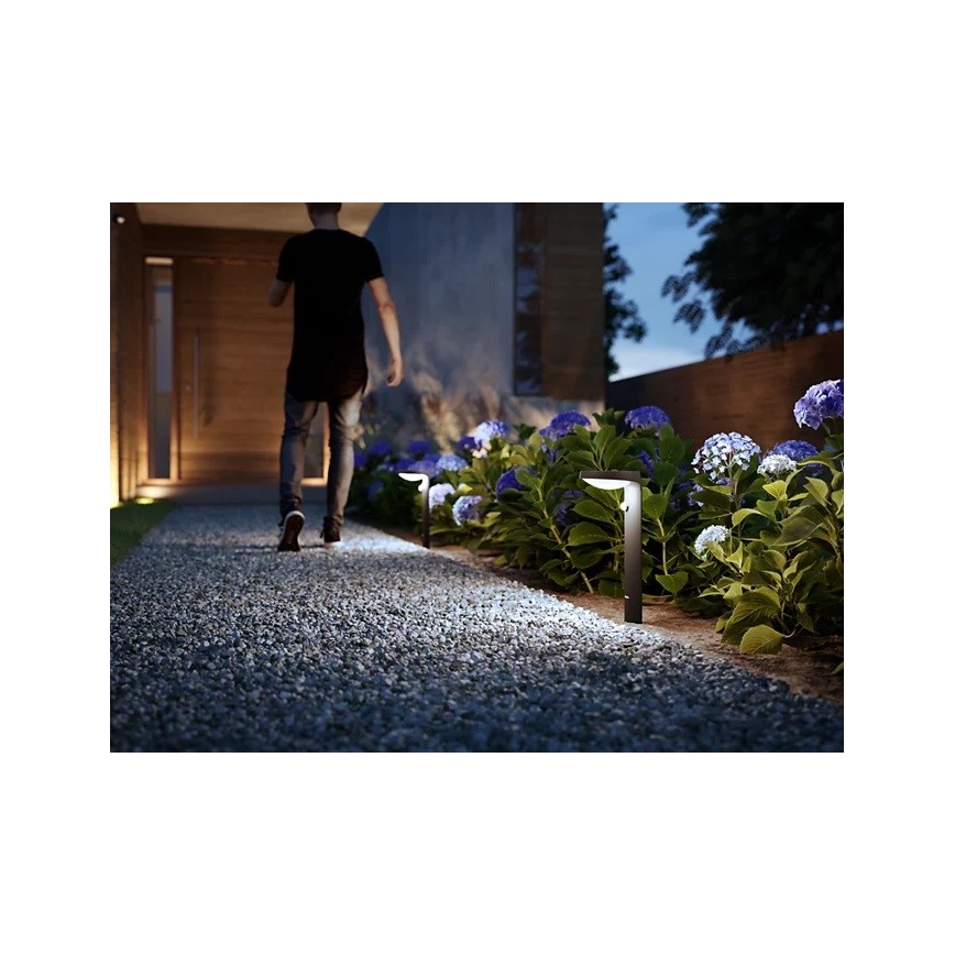 Philips - LED Vonkajšia lampa so senzorom LED/9W/230V 4000K IP44