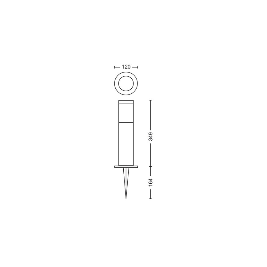 Philips - LED Vonkajšia lampa GARDENLINK LED/24W/230V 2700K IP44