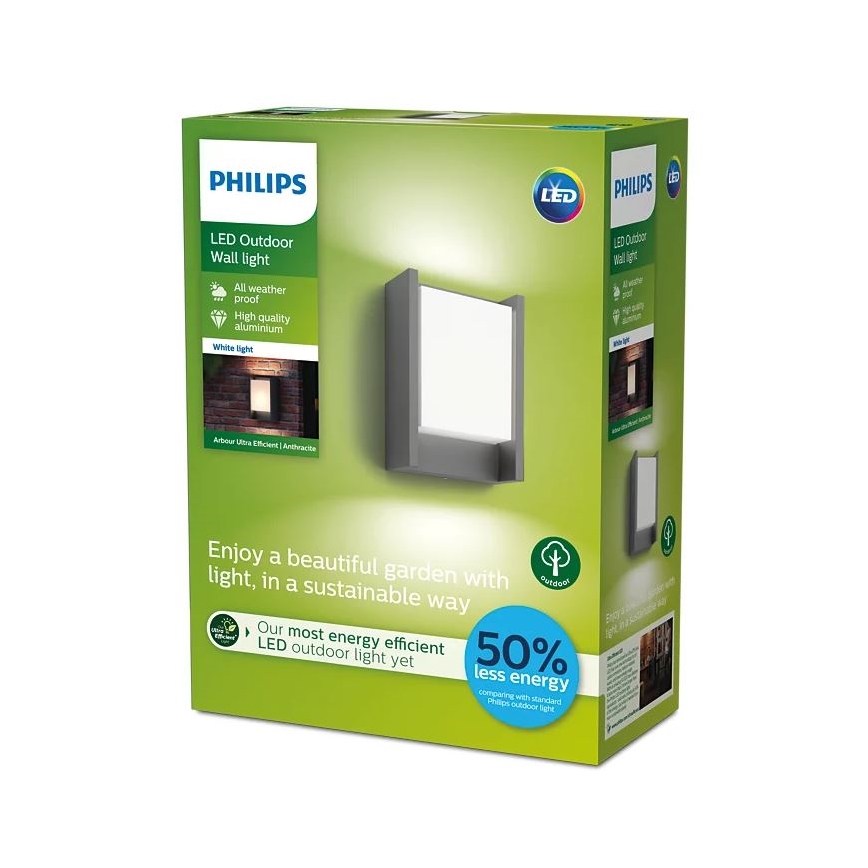 Philips - LED Vonkajšie nástenné svietidlo LED/3,8W/230V 3000K IP44