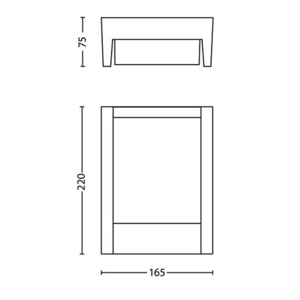 Philips - LED Vonkajšie nástenné svietidlo LED/3,8W/230V IP44