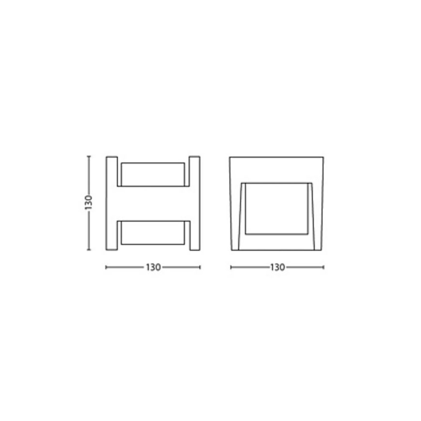 Philips - LED Vonkajšie nástenné svietidlo ARBOUR LED/3,8W/230V 2700K IP44