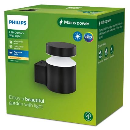 Philips - LED Vonkajšie nástenné svietidlo LAVEN LED/6W/230V 2700K IP44