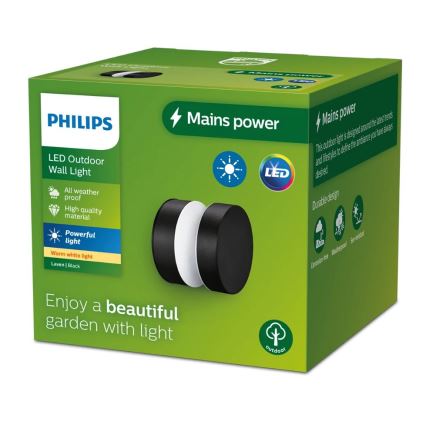 Philips - LED Vonkajšie nástenné svietidlo LAVEN LED/6W/230V 2700K IP44