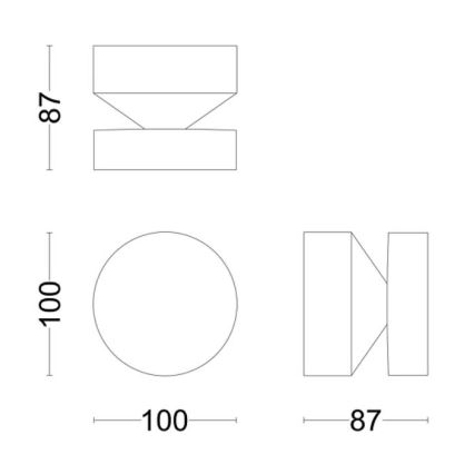 Philips - LED Vonkajšie nástenné svietidlo LAVEN LED/6W/230V 2700K IP44