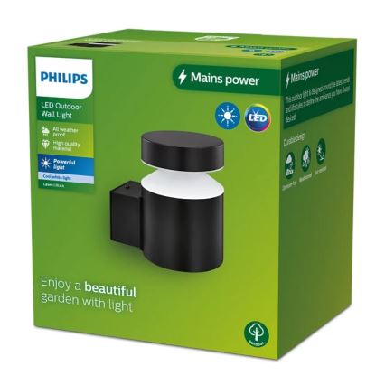 Philips - LED Vonkajšie nástenné svietidlo LAVEN LED/6W/230V 4000K IP44