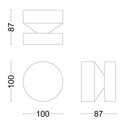 Philips - LED Vonkajšie nástenné svietidlo LAVEN LED/6W/230V 4000K IP44