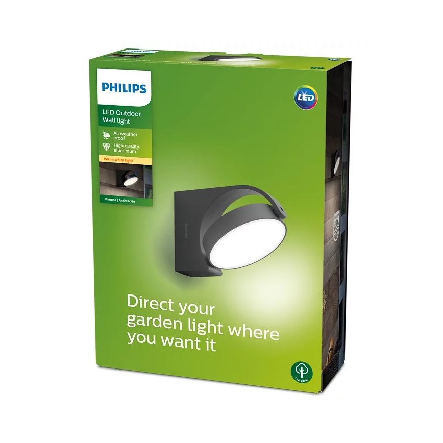 Philips - LED Vonkajšie nástenné svietidlo LED/7W/230V 2700K IP44
