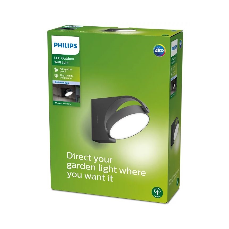 Philips - LED Vonkajšie nástenné svietidlo LED/7W/230V 4000K IP44