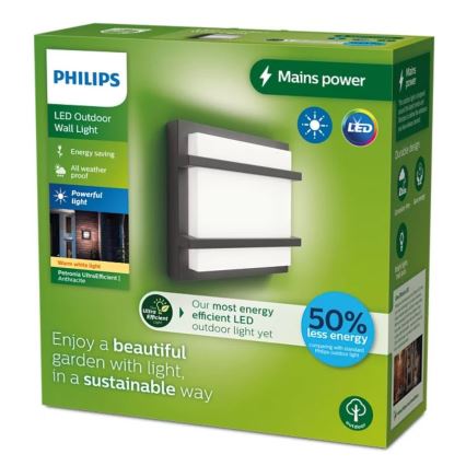 Philips - LED Vonkajšie nástenné svietidlo PETRONIA LED/3,8W/230V IP44