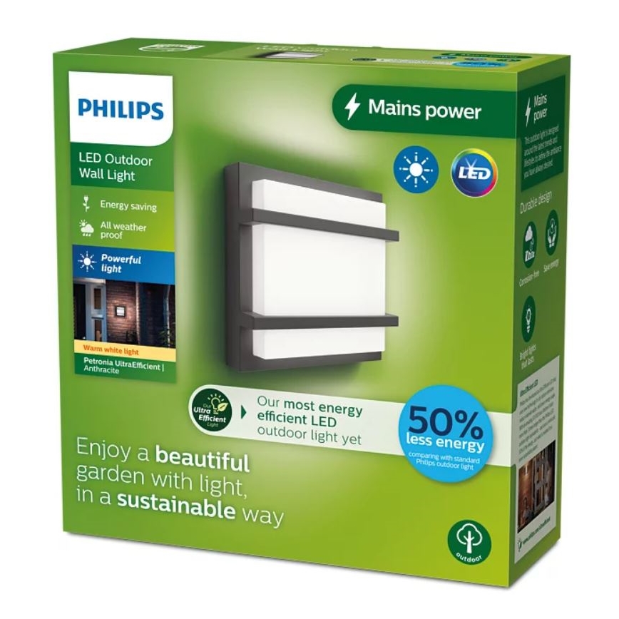 Philips - LED Vonkajšie nástenné svietidlo PETRONIA LED/3,8W/230V IP44