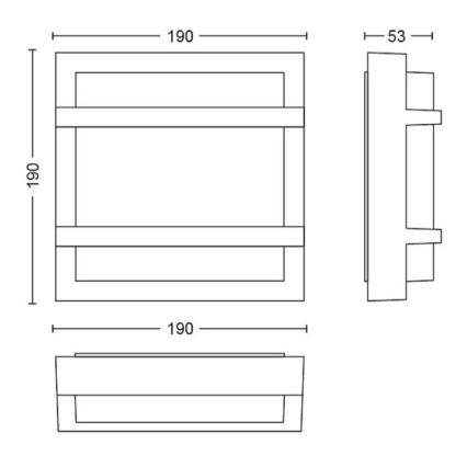 Philips - LED Vonkajšie nástenné svietidlo PETRONIA LED/3,8W/230V IP44