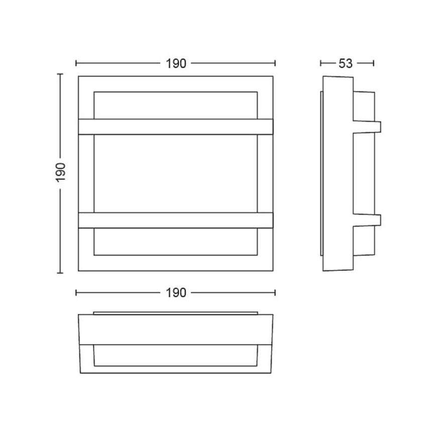 Philips - LED Vonkajšie nástenné svietidlo PETRONIA LED/3,8W/230V IP44