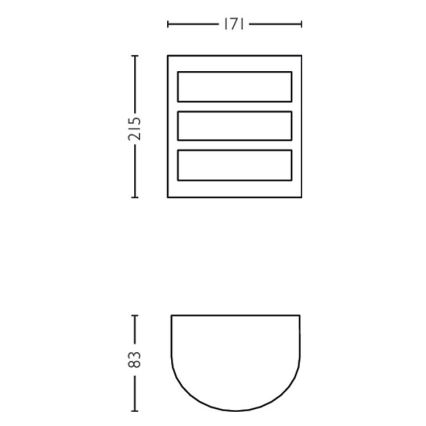 Philips - LED Vonkajšie nástenné svietidlo LED/6W/230V 2700K IP44