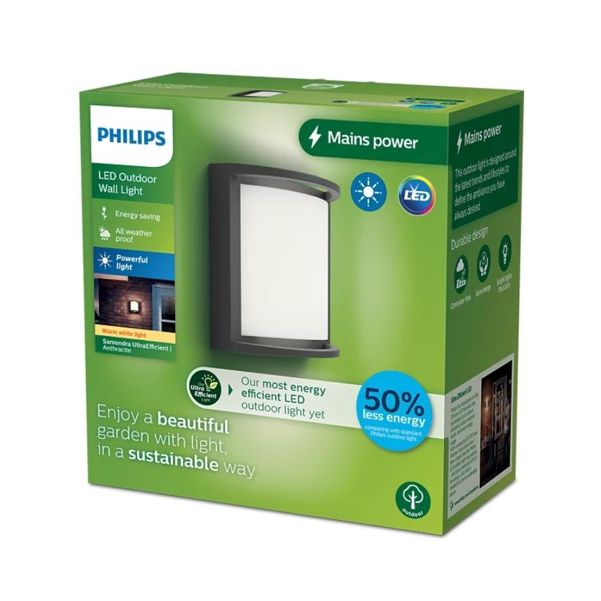Philips - LED Vonkajšie nástenné svietidlo SAMONDRA LED/3,8W/230V IP44