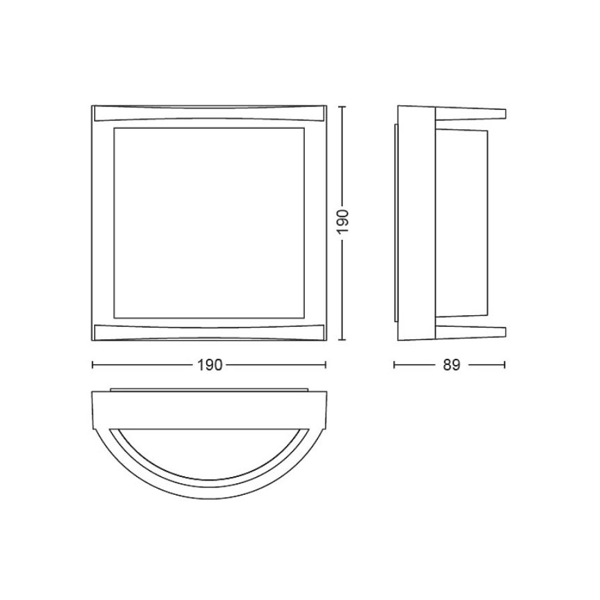 Philips - LED Vonkajšie nástenné svietidlo SAMONDRA LED/3,8W/230V IP44