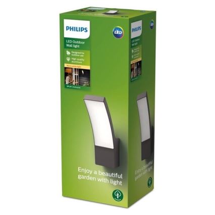 Philips - LED Vonkajšie nástenné svietidlo LED/12W/230V 2700K IP44