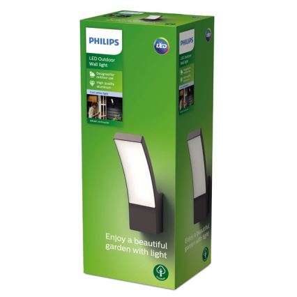 Philips - LED Vonkajšie nástenné svietidlo LED/12W/230V 4000K IP44