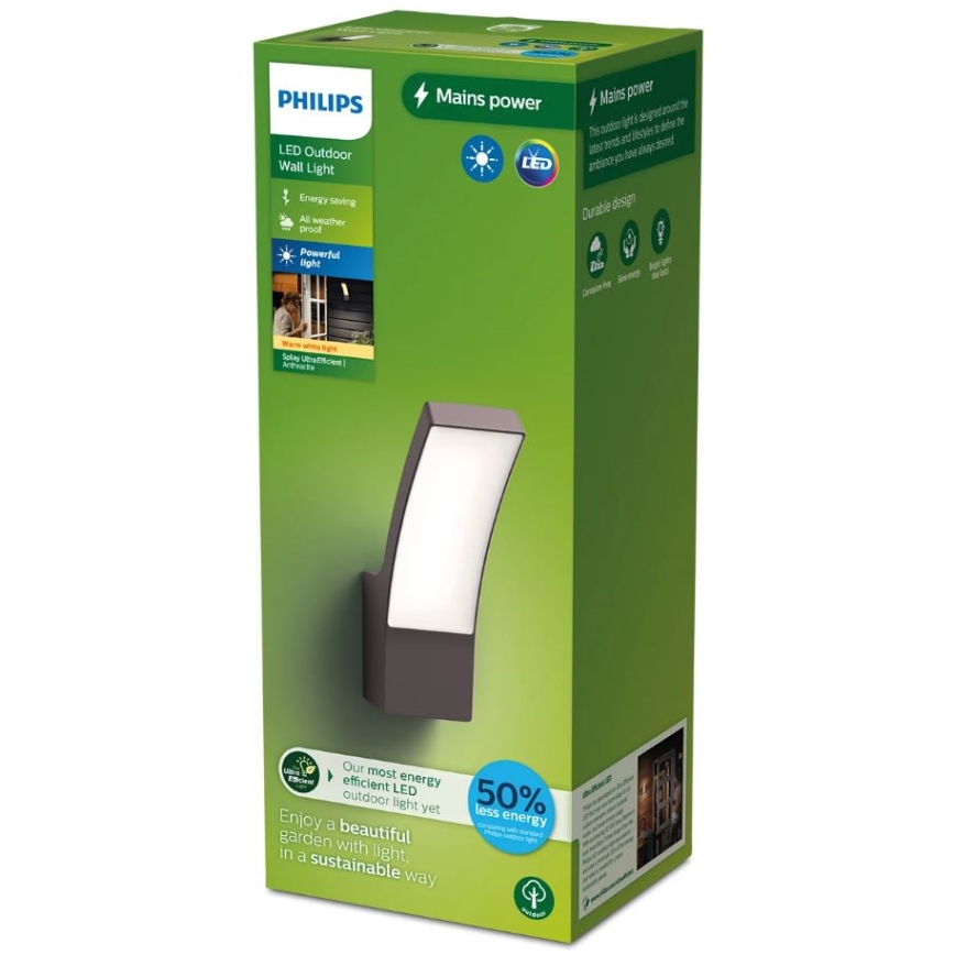 Philips - LED Vonkajšie nástenné svietidlo SPLAY LED/3,8W/230V IP44