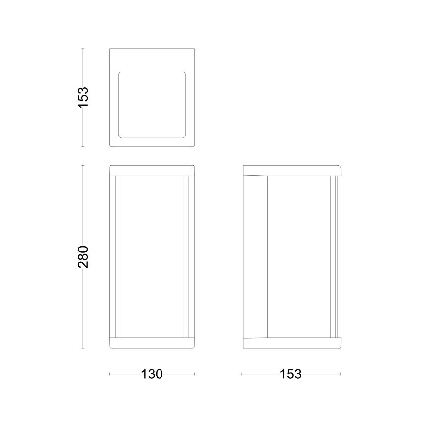 Philips - LED Vonkajšie nástenné svietidlo ULYZO LED/12W/230V IP44