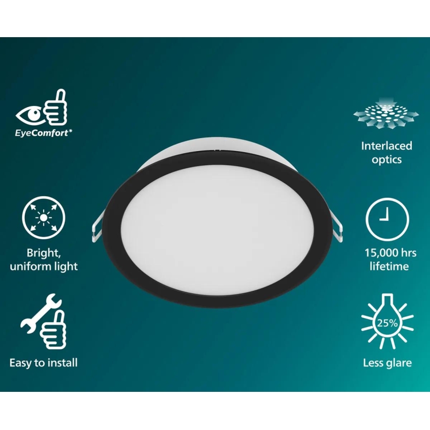 Philips - LED zápustené stropné svietidlo MESON LED/5,5W/230V 3000K