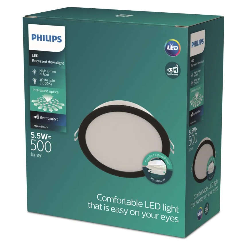 Philips - LED zápustené stropné svietidlo MESON LED/5,5W/230V 3000K