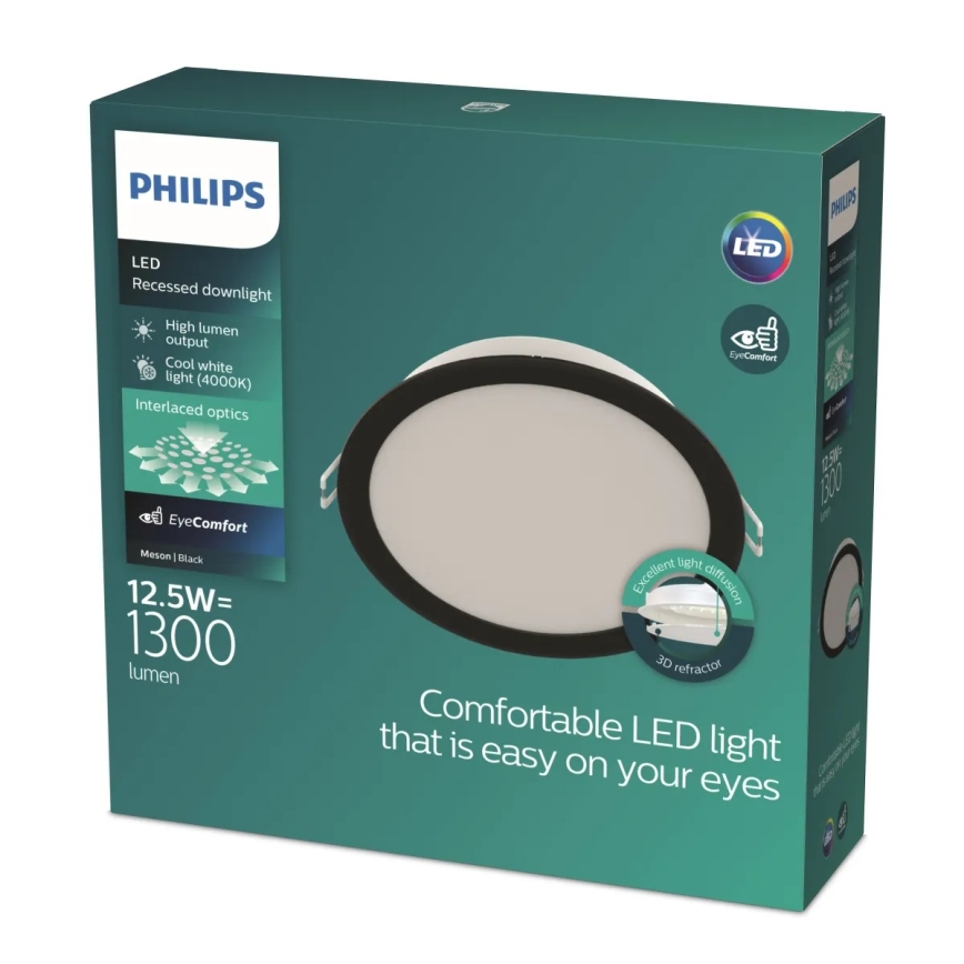 Philips - LED zapustené svietidlo MESON LED/12,5W/230V 4000K