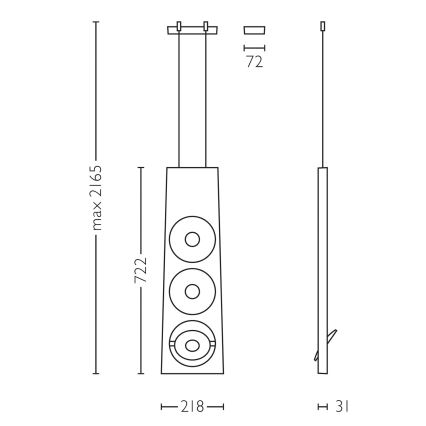 Philips Lirio 40609/31/16 - LED Stropné závesné svietidlo CIRCULIS 3xLED/13W/230V