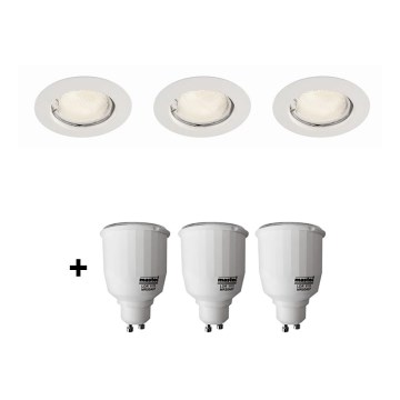 Philips Massive 59383/31/19 - SET 3x bodové zapustené svietidlo SCEPTRUM 3xGU10/7W biela Philips Massive 59383/31/19 - SET 3x bodové zapustené svietidlo SCEPTRUM 3xGU10/7W biela