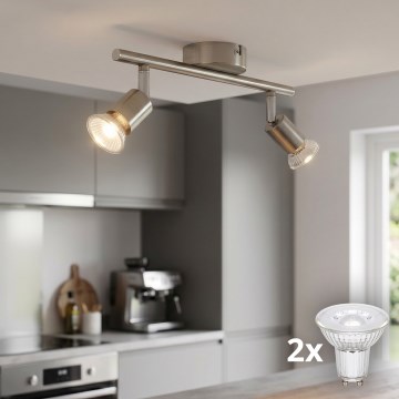 Philips Massive - LED bodové svietidlo 2xGU10/50W/230V