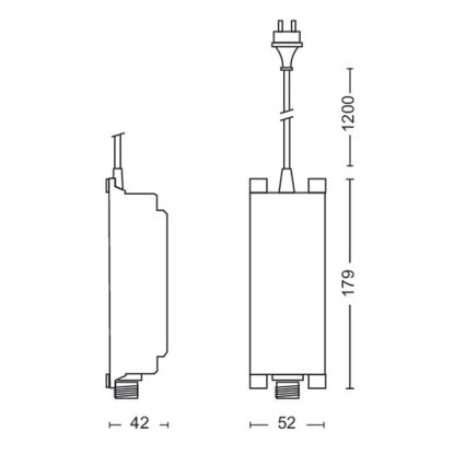 Philips - Napájací zdroj 48W/12/230V IP67