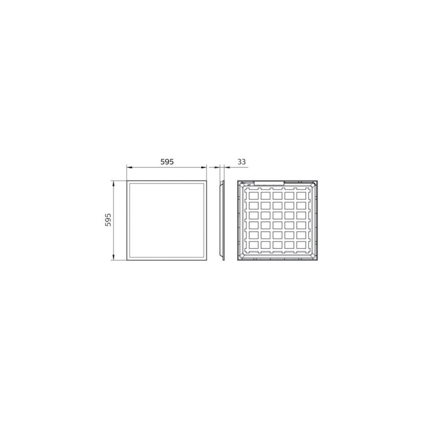 Philips Pila - LED Podhľadový panel LED/40W/230V 60x60 cm UGR22